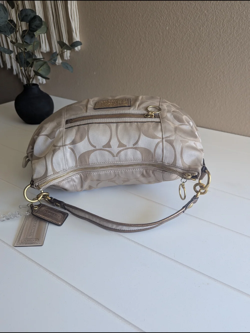vintage Coach Poppy.Signature Sateen